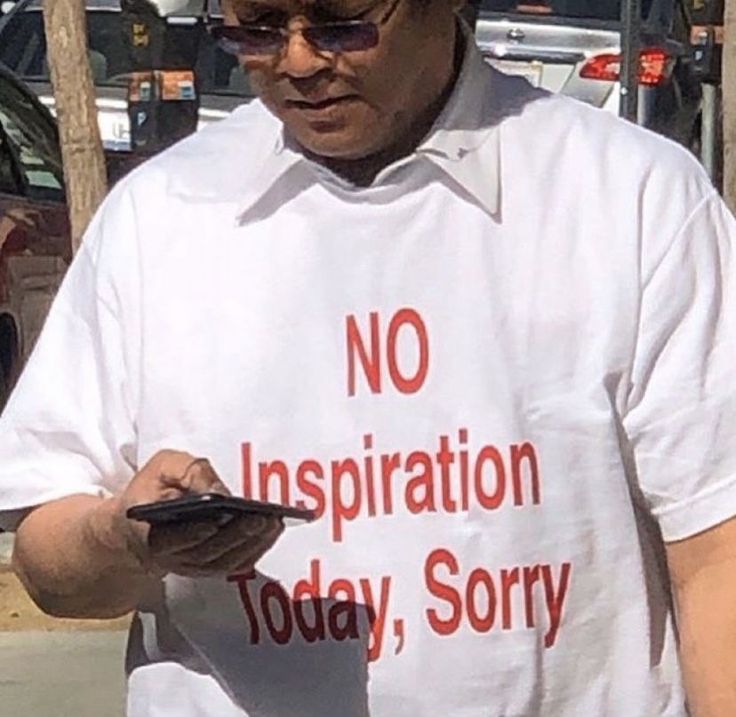 Polera Polera No Inspiration Today, Sorry Negra