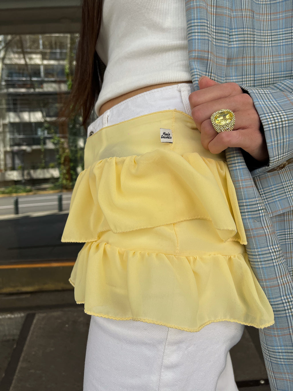 Sobre falda yellow butter