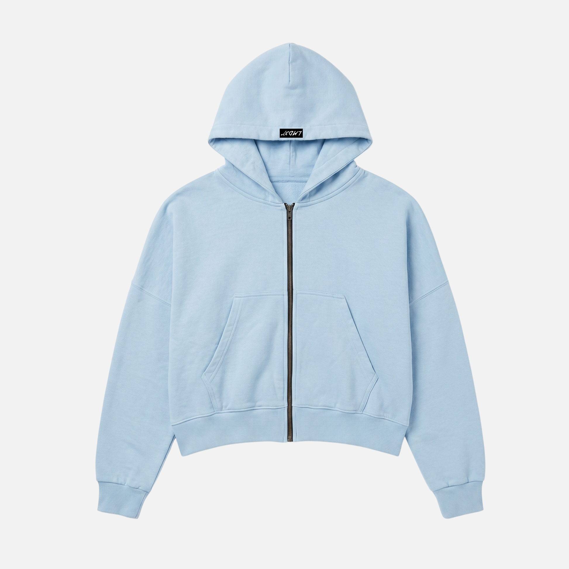 Hoodie 5 Estrellas – Boxy Fit Baby Blue