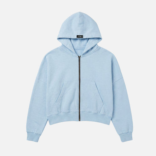 Hoodie 5 Estrellas – Boxy Fit Baby Blue
