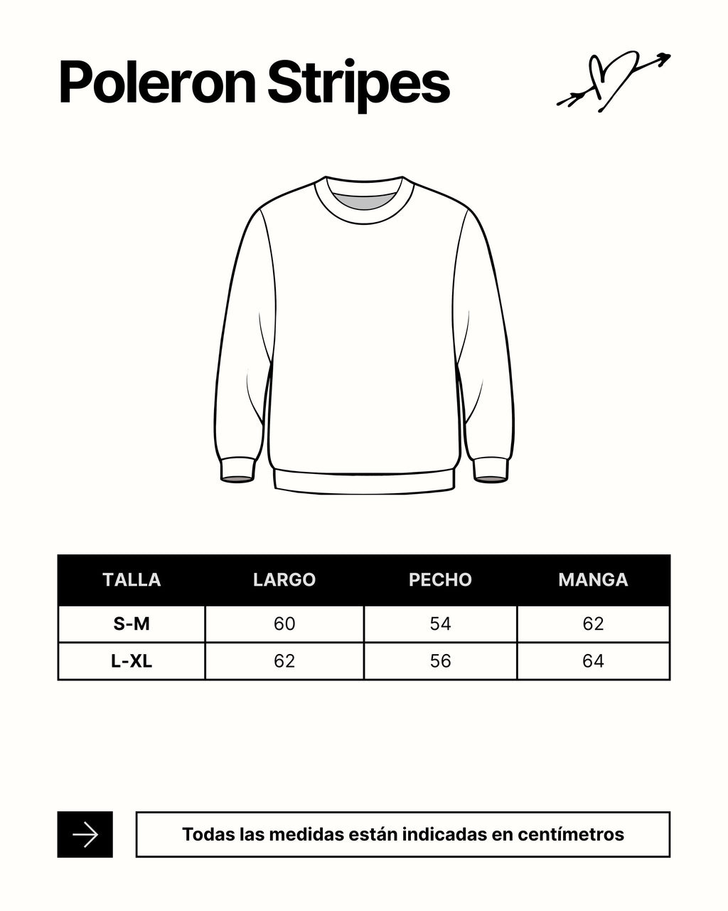 Poleron ribbon stripes negro