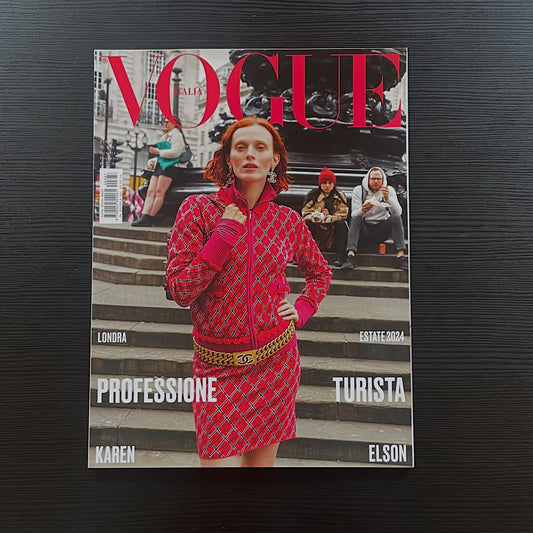 Vogue Italia Nº887: Professione Turista, Portada Karen Elson