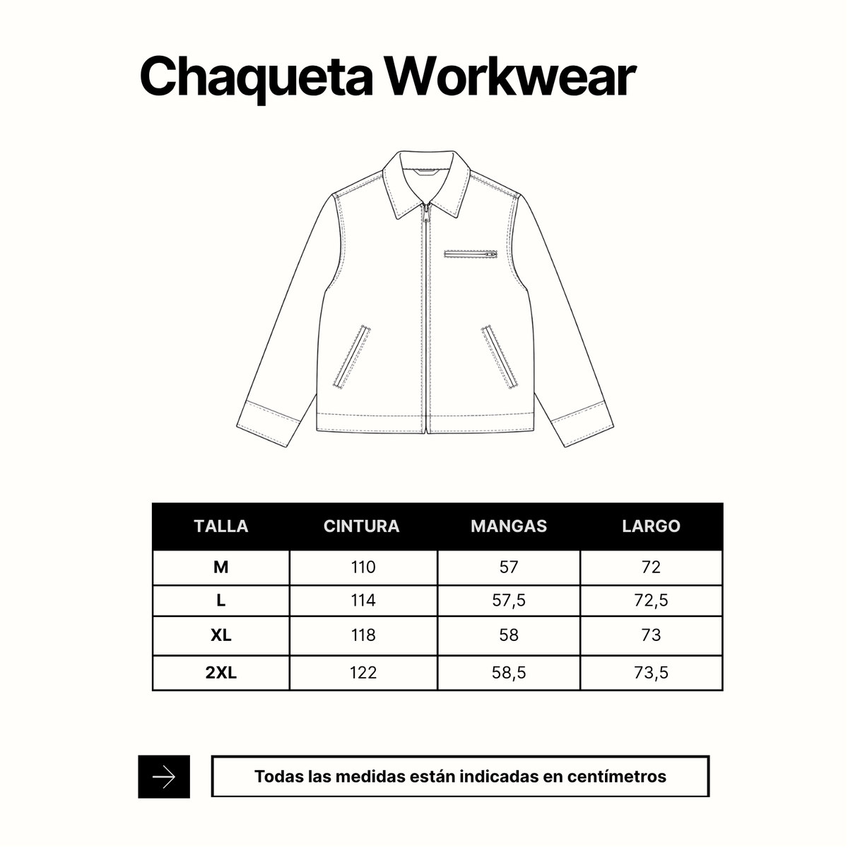 Chaqueta Workwear Negra