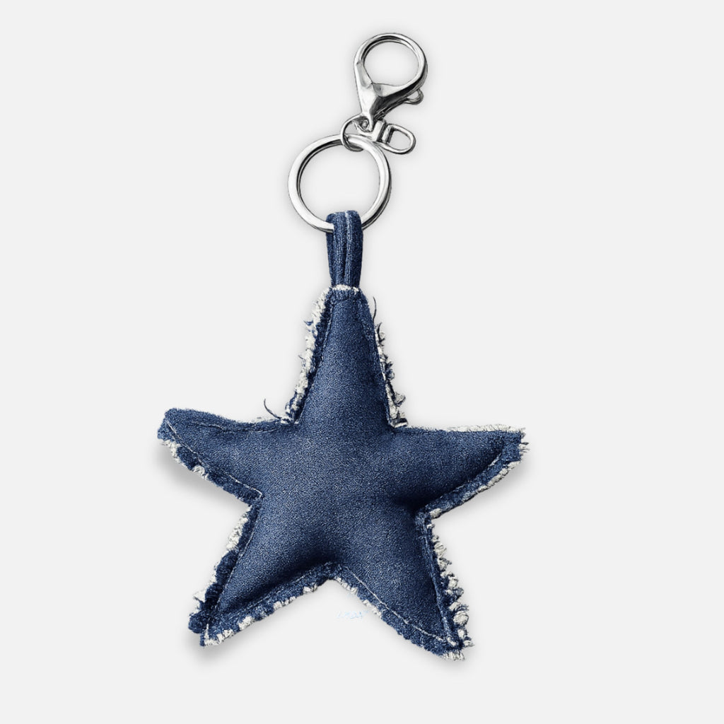 Upcycled Keychain Denim
