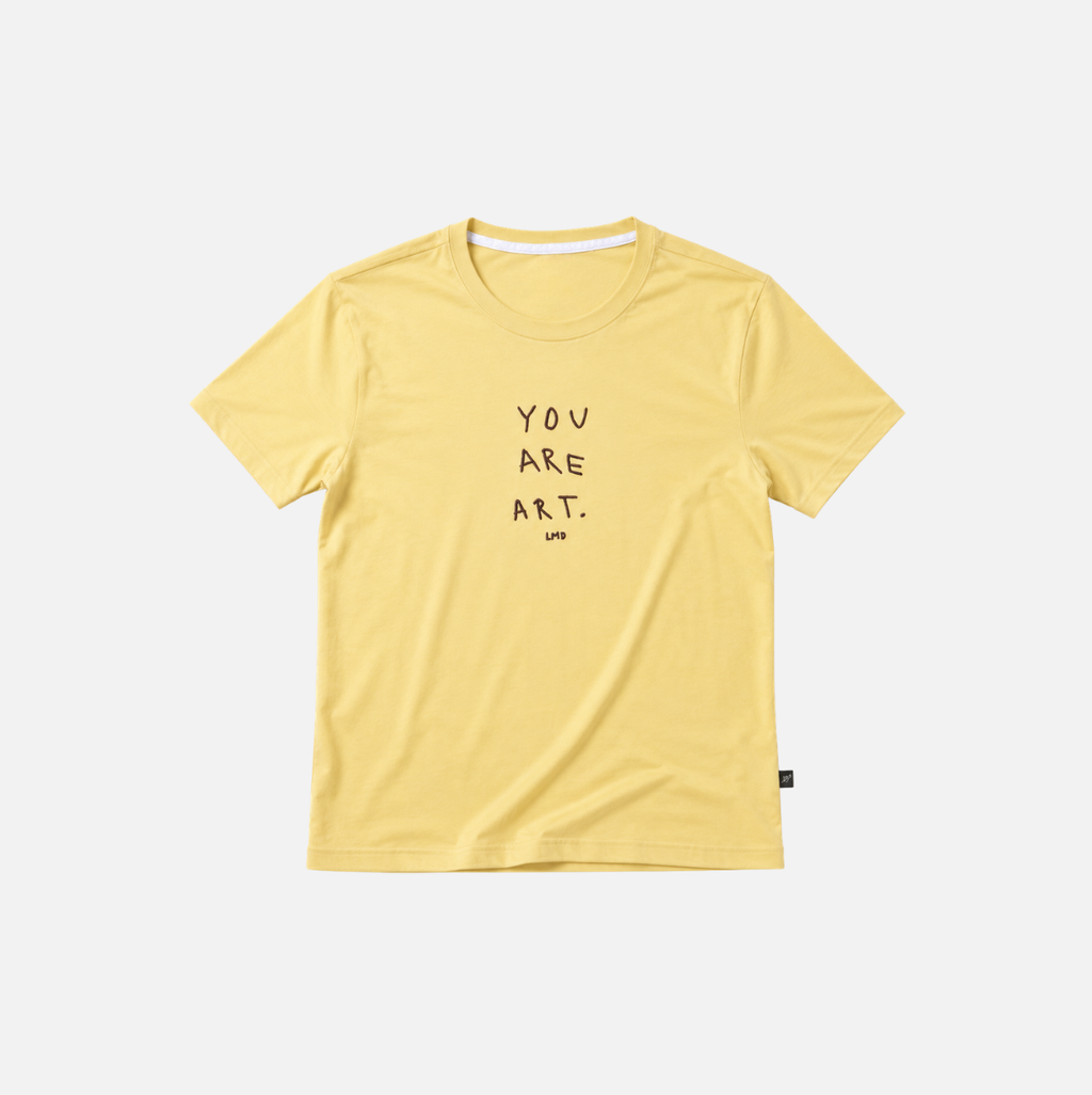 POLERA SLIM FIT MANTEQUILLA “YOU ARE ART”