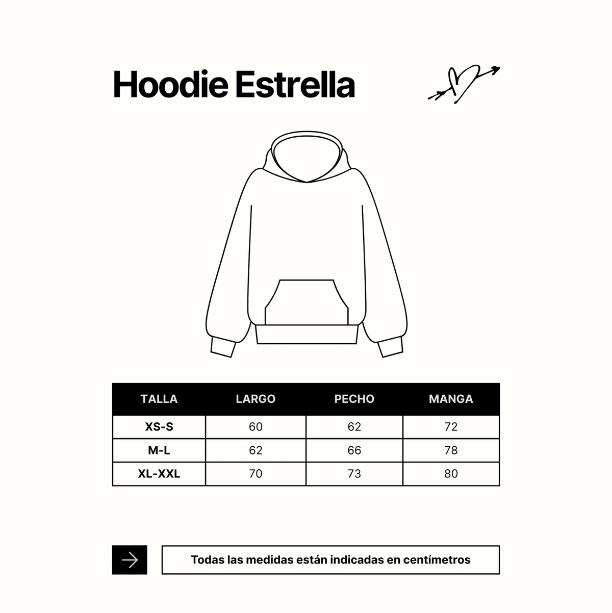 Hoodie Boxy Oversized 5 Estrellas Café Bolsillo Canguro