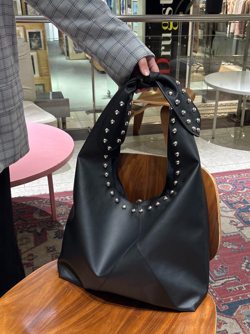 Bolso Ribbon Negro Vegano con Tachas