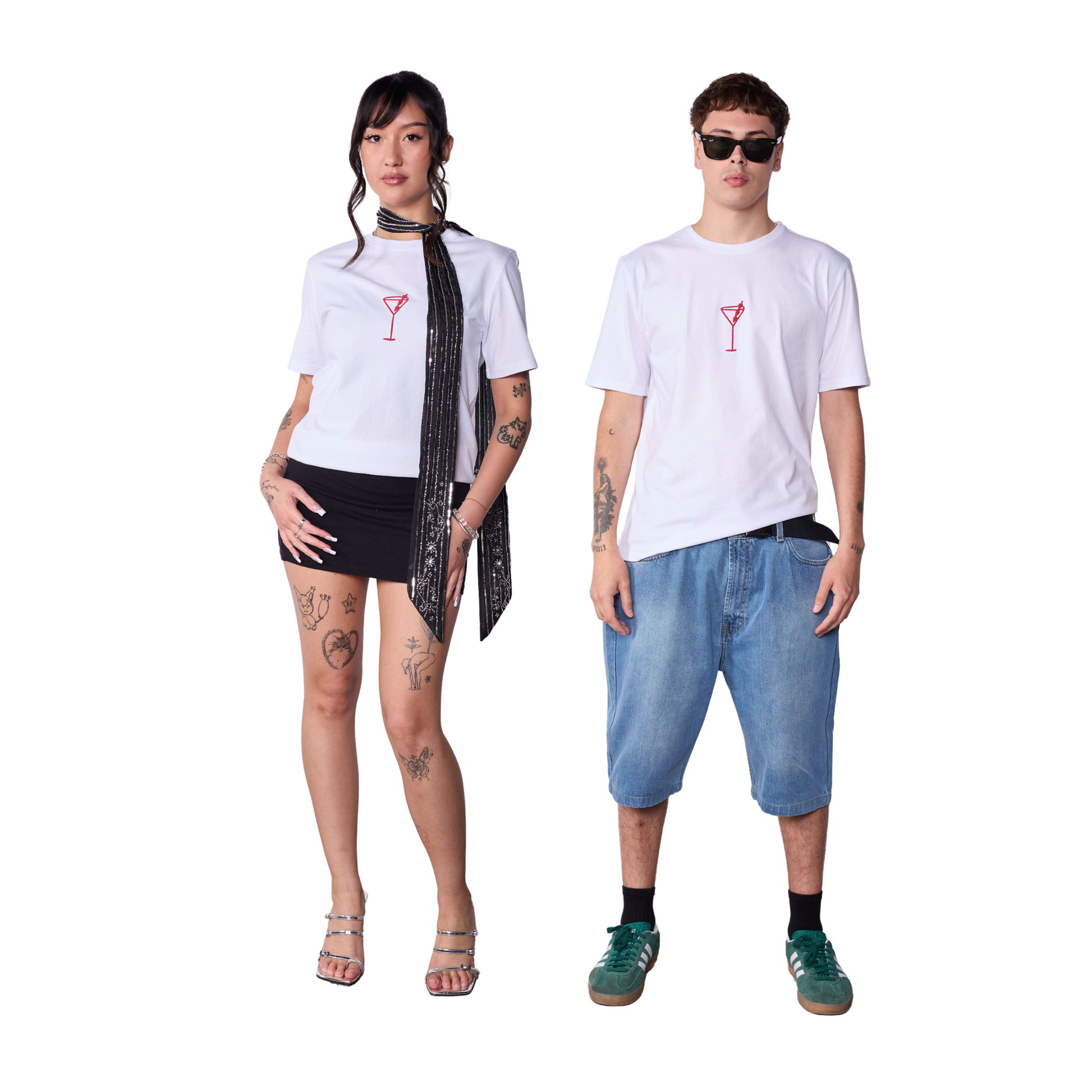 Polera Slim Blanca Fit Martini