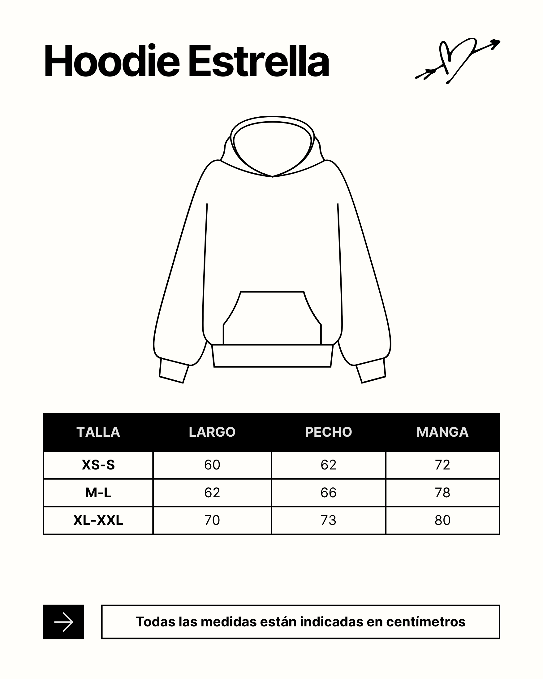 Poleron rosado con gorro desgastado estrella en espalda