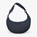 Bolso Hobo Denim Pinstripe