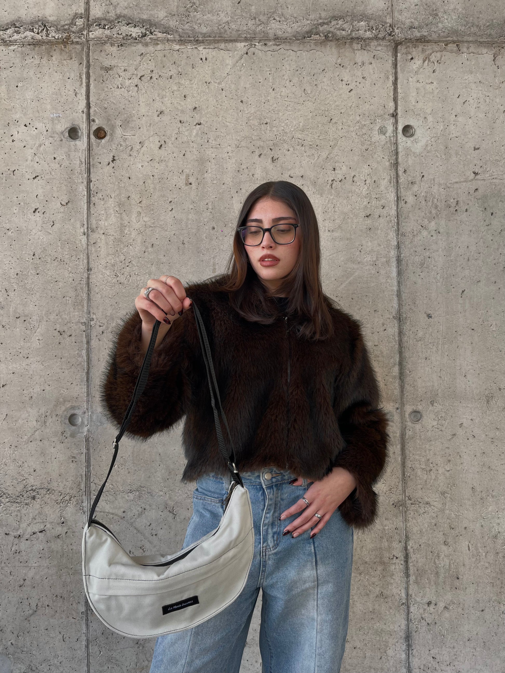 Sling Bag Reciclado Crudo