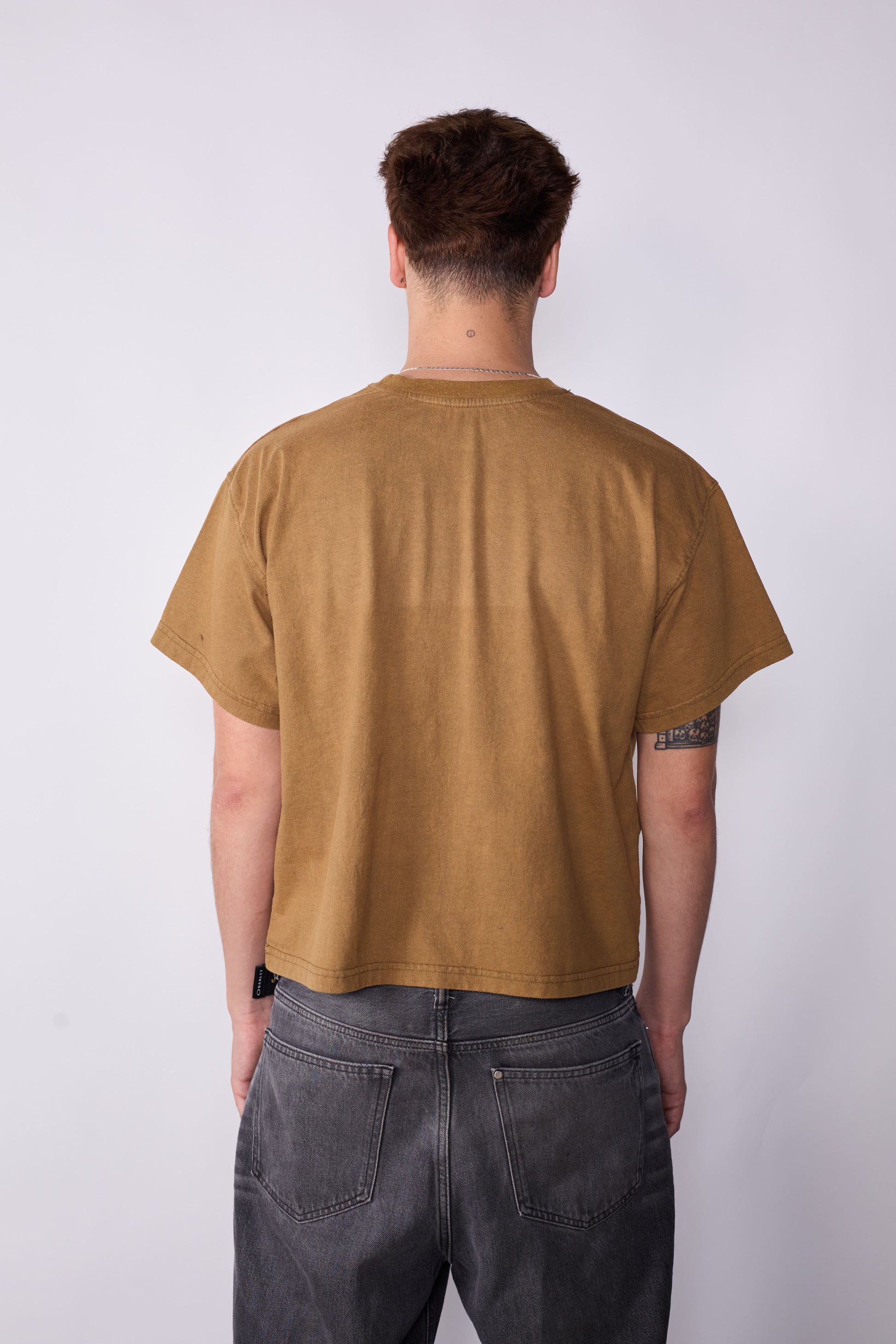 Polera Boxy Fit Verde Arte Acid Wash