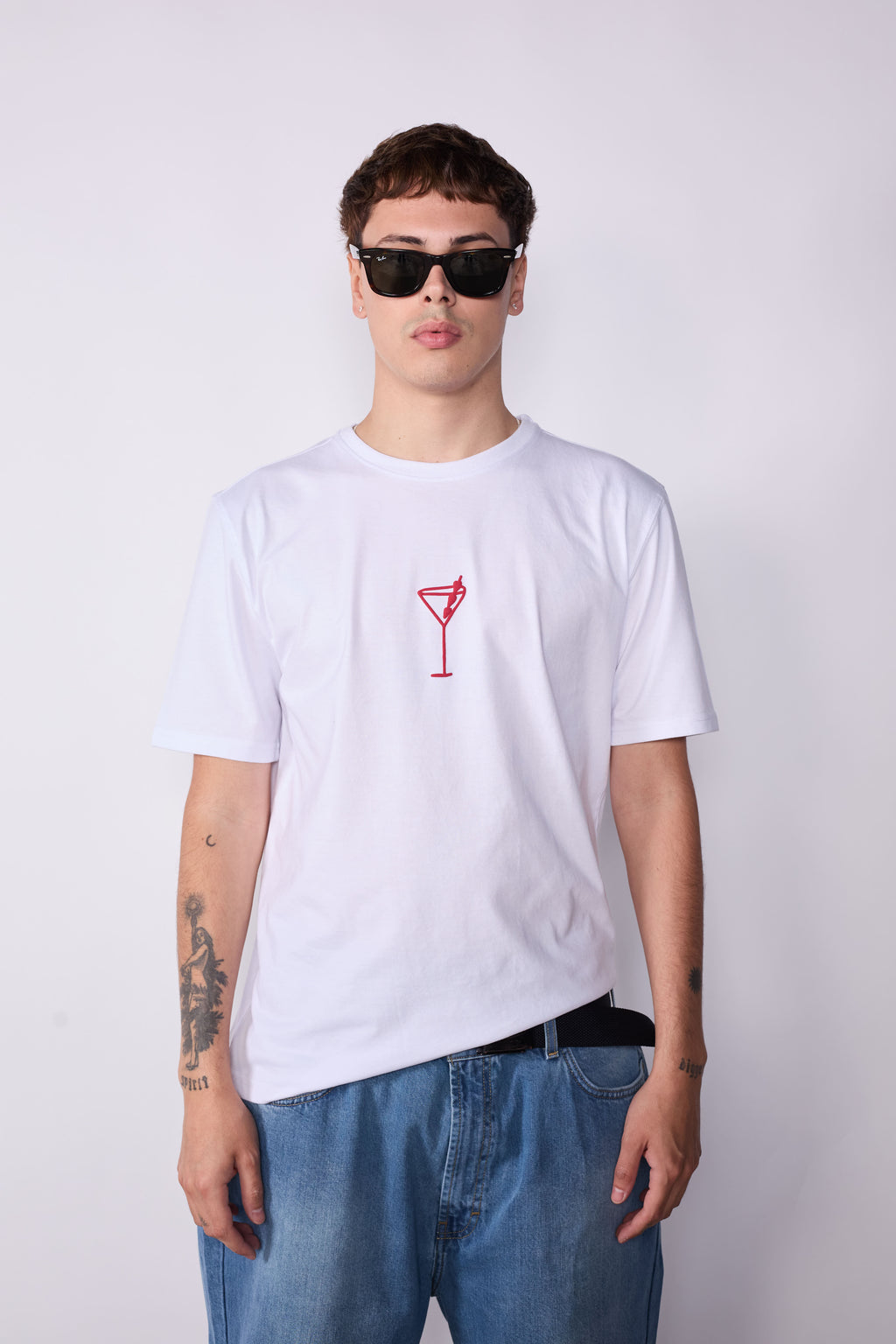 Polera Slim Blanca Fit Martini