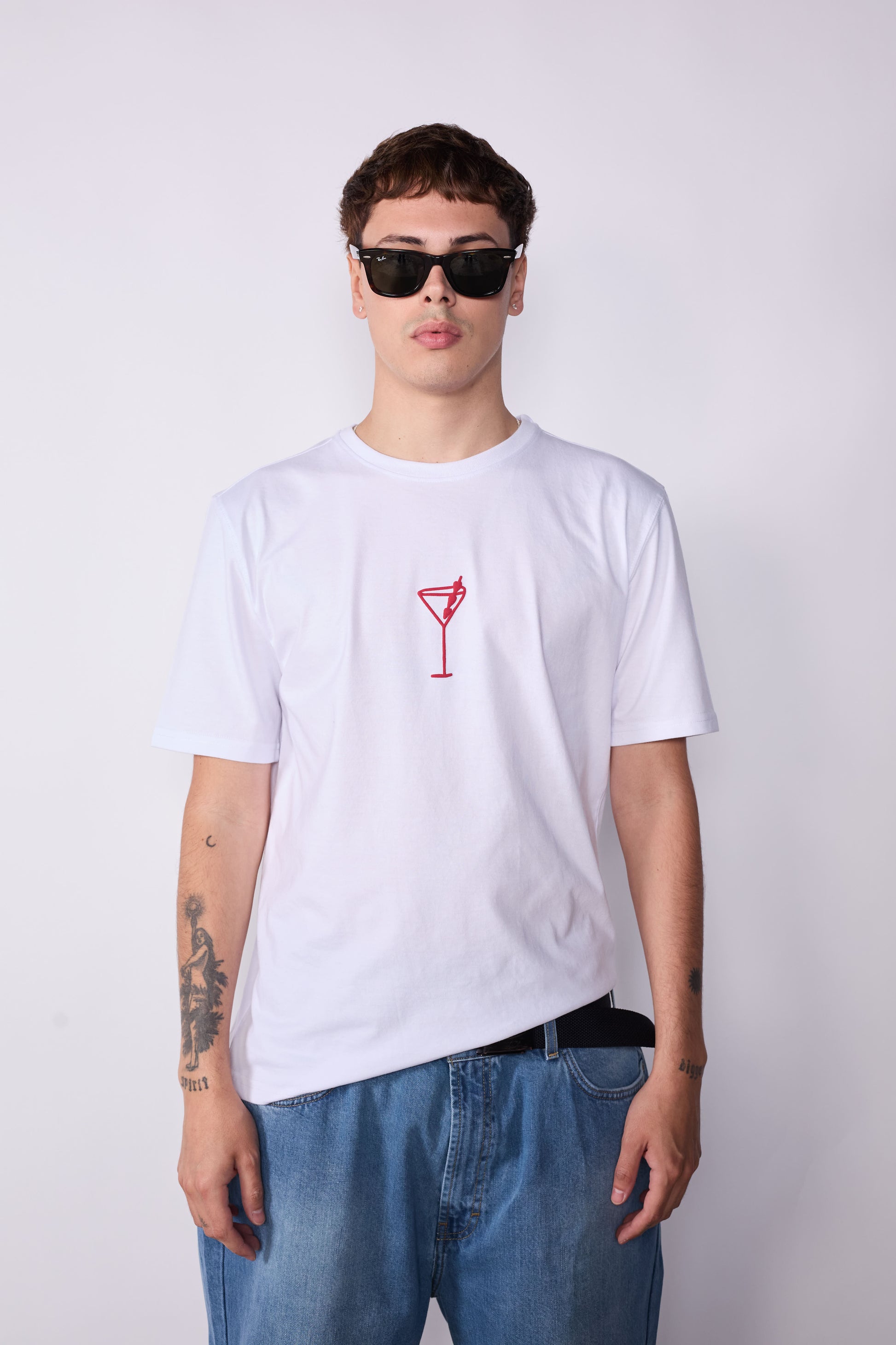 Polera Slim Blanca Fit Martini