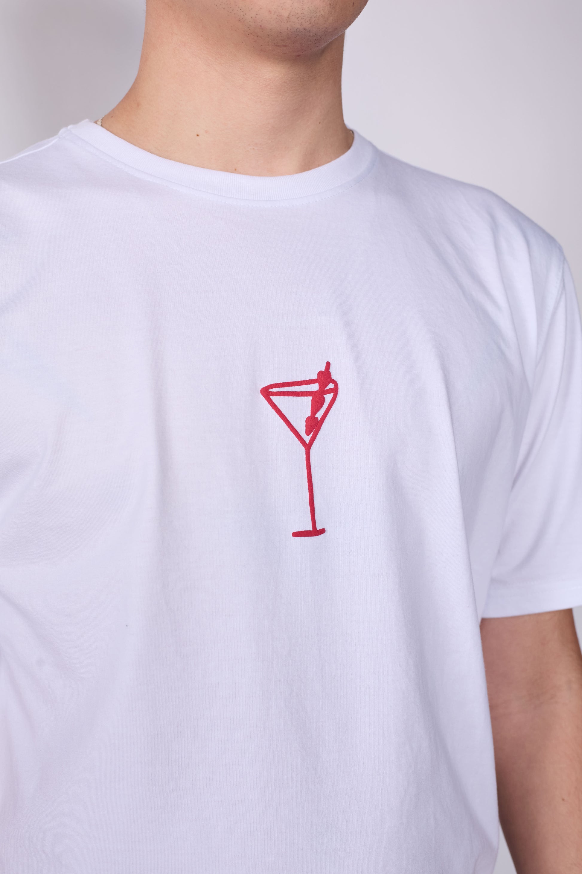 Polera Slim Blanca Fit Martini