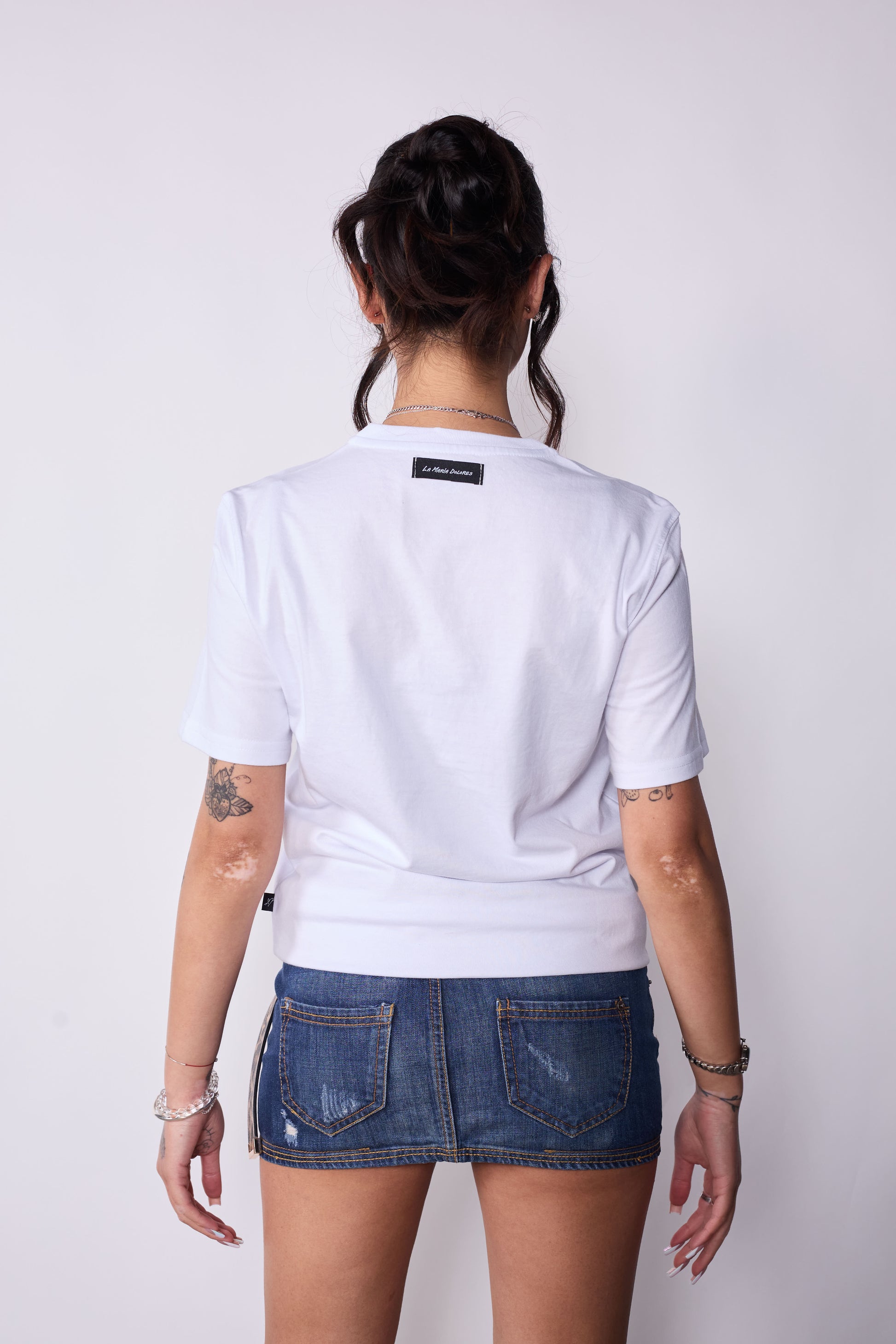 Polera Slim Fit Blanca Langosta