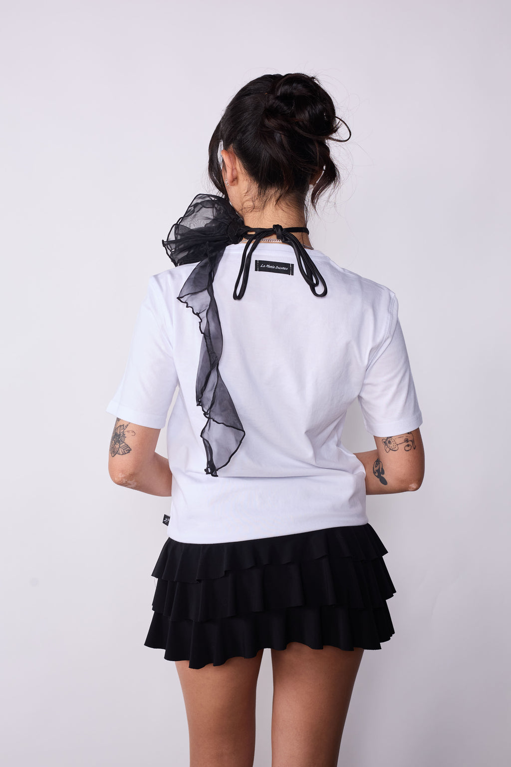 Polera Slim Fit Blanca Diablito