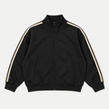 RETRO STRIPES ZIP — BLACK / CREAM