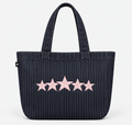 5 STARS PINSTRIPE DENIM BAG ★