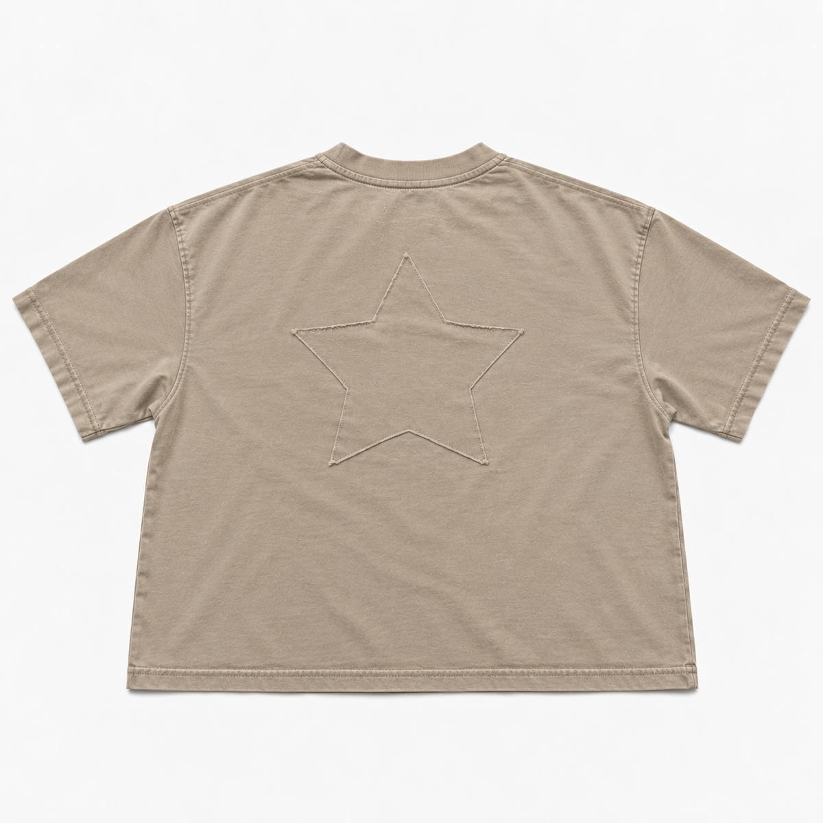 LMD Studio Star Boxy Tee — Sand ★