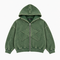 STAR ZIP HOODIE VERDE ★