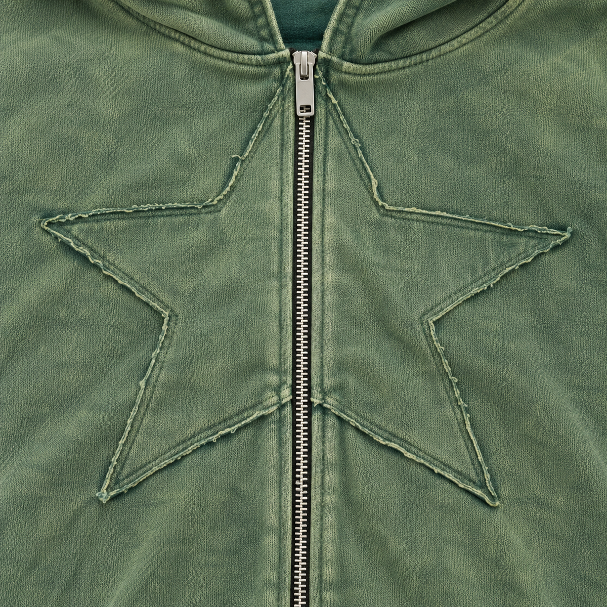 STAR ZIP HOODIE VERDE ★