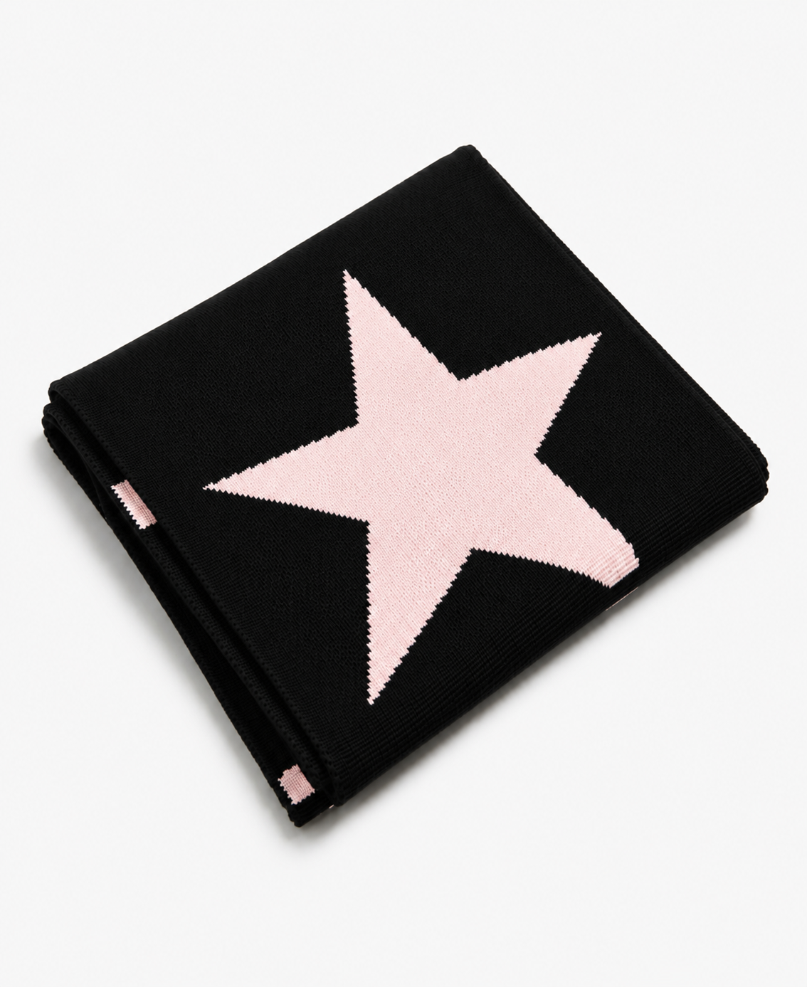 Maxi bufanda reversible Negro-Rosa