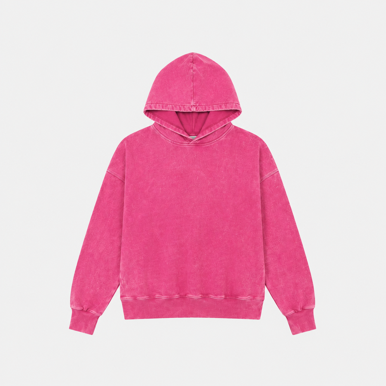 Poleron rosado con gorro desgastado estrella en espalda