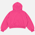 STAR ZIP HOODIE FUCSIA ★