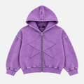 STAR ZIP HOODIE MORADO ★