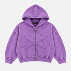 STAR ZIP HOODIE MORADO ★