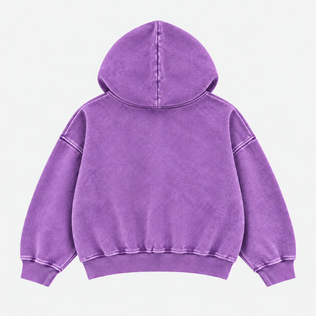 STAR ZIP HOODIE MORADO ★