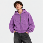 STAR ZIP HOODIE MORADO ★