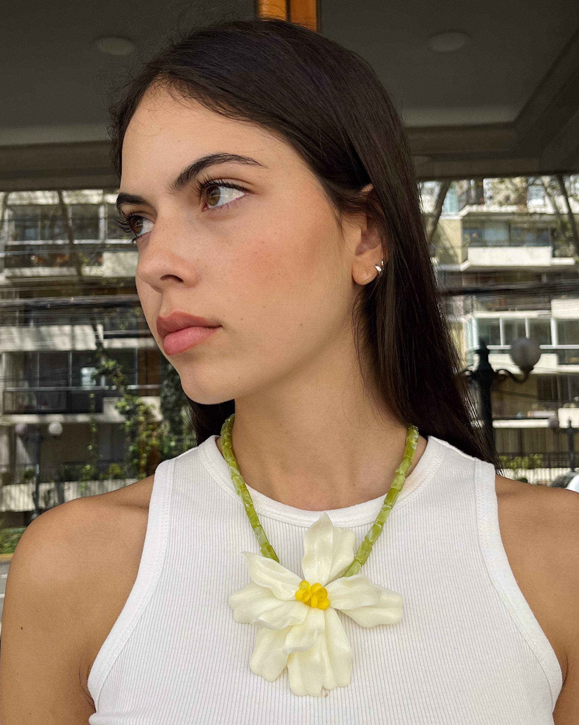 Collar Maxi Flor acrílica