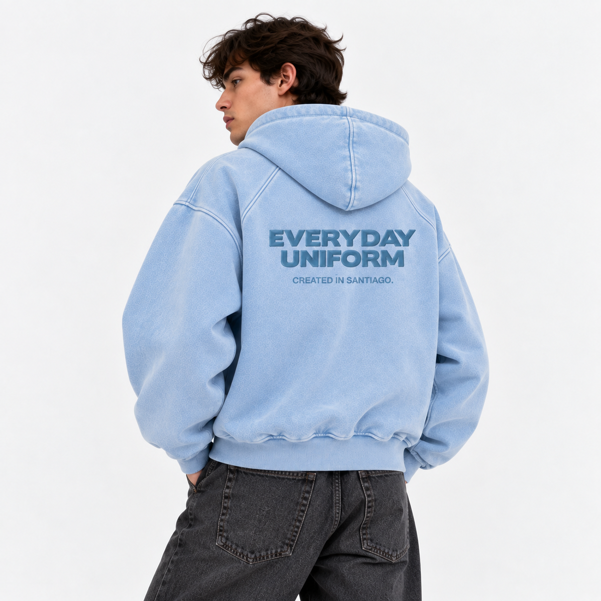 EVERYDAY UNIFORM HOODIE — ICE BLUE