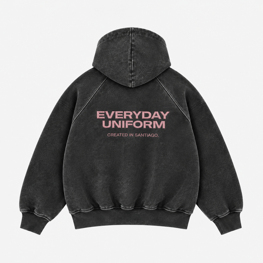 EVERYDAY UNIFORM HOODIE — WASHED BLACK