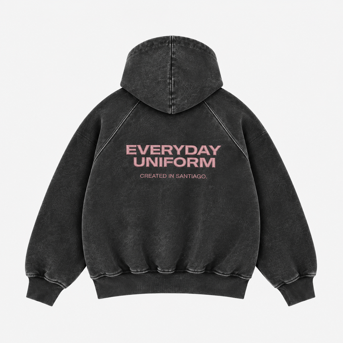 EVERYDAY UNIFORM HOODIE — WASHED BLACK