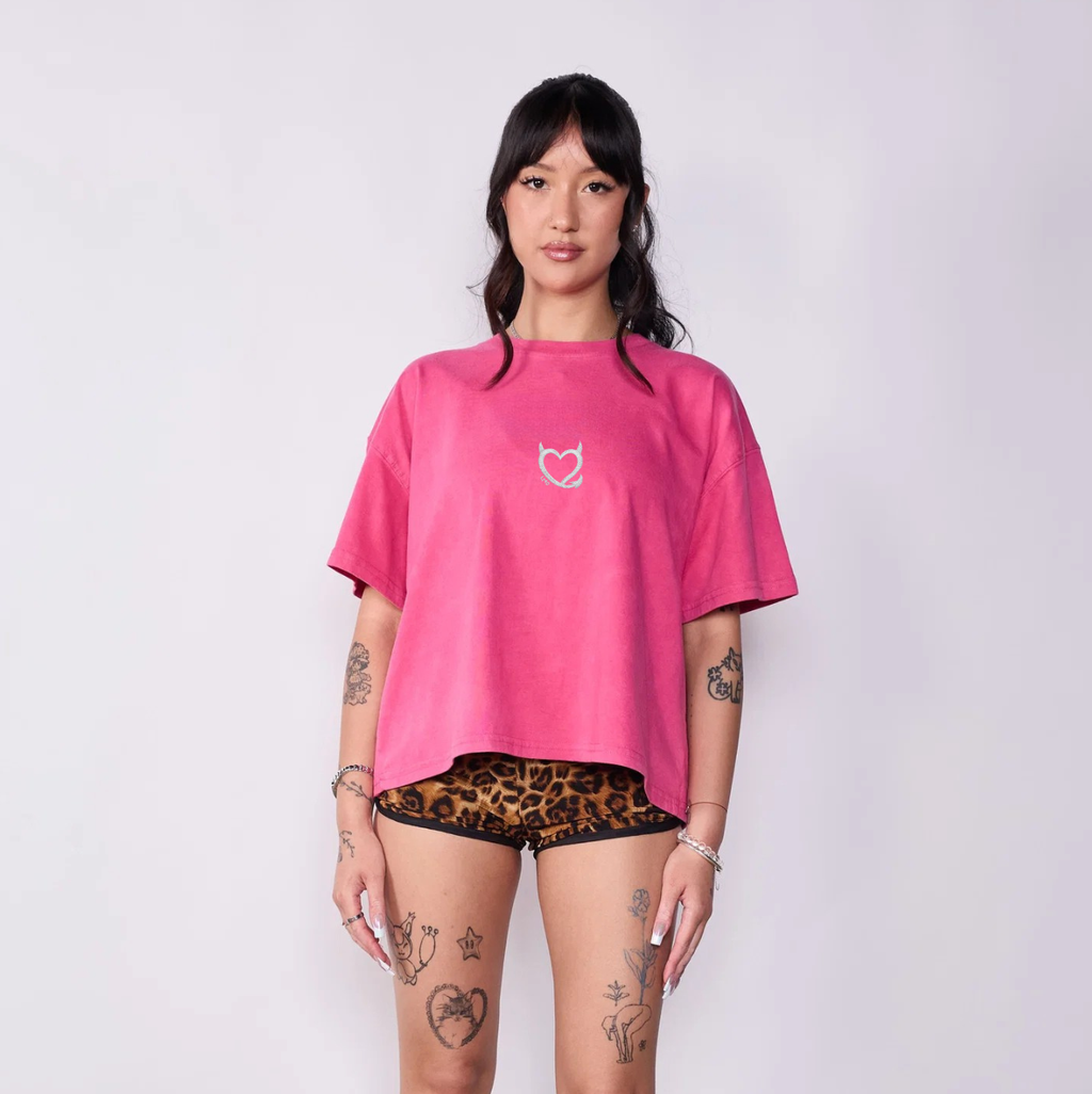 POLERA BOXY FIT FUCSIA – HEART LMD