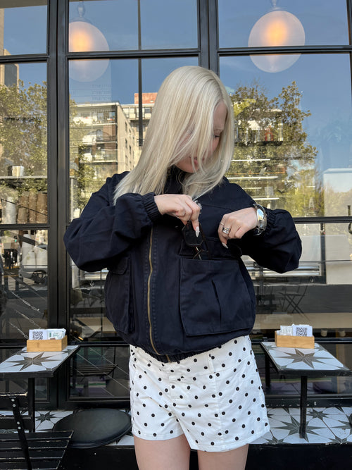 Bomber Ribbon doble bolsillo