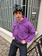 STAR ZIP HOODIE MORADO ★