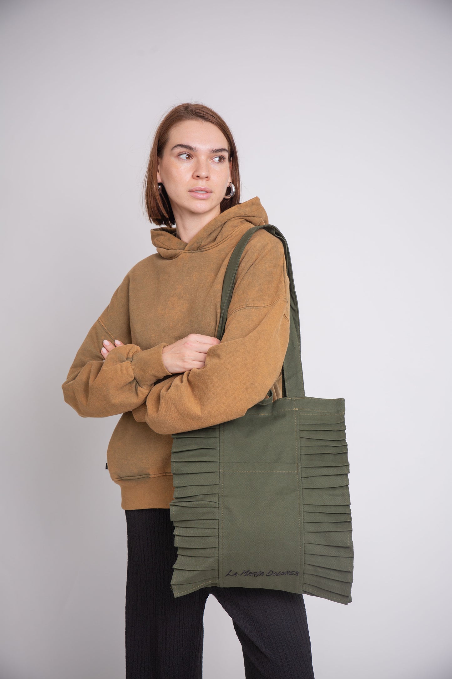 Bolso vuelos con cinta Verde