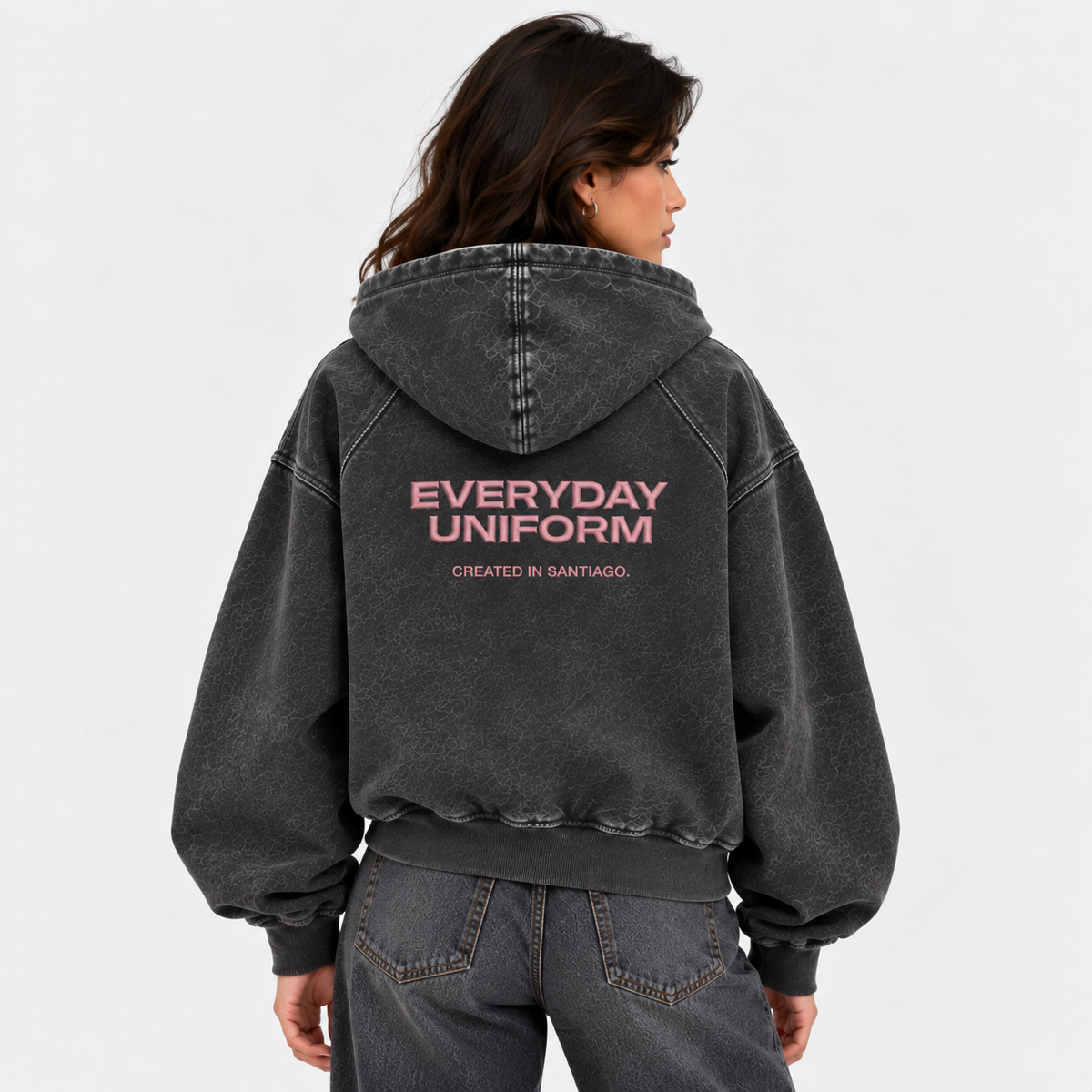 EVERYDAY UNIFORM HOODIE — WASHED BLACK