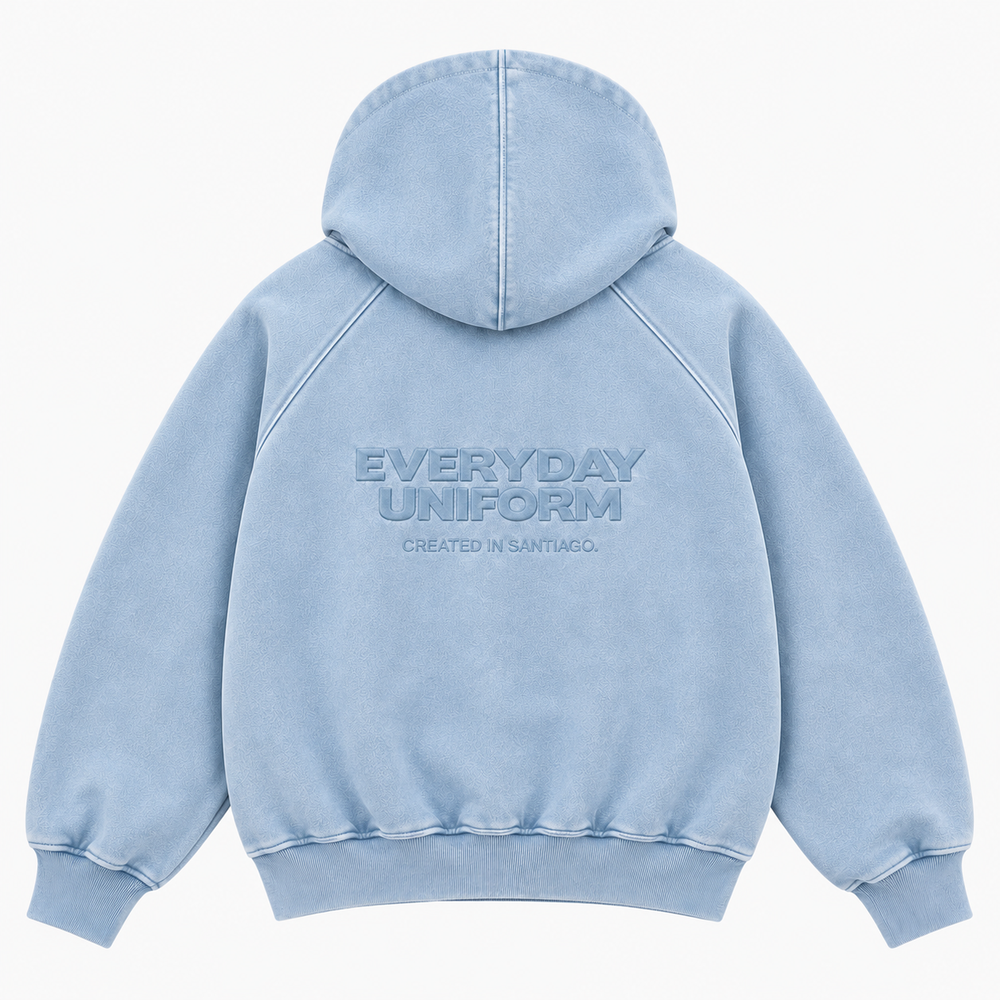 EVERYDAY UNIFORM HOODIE — ICE BLUE