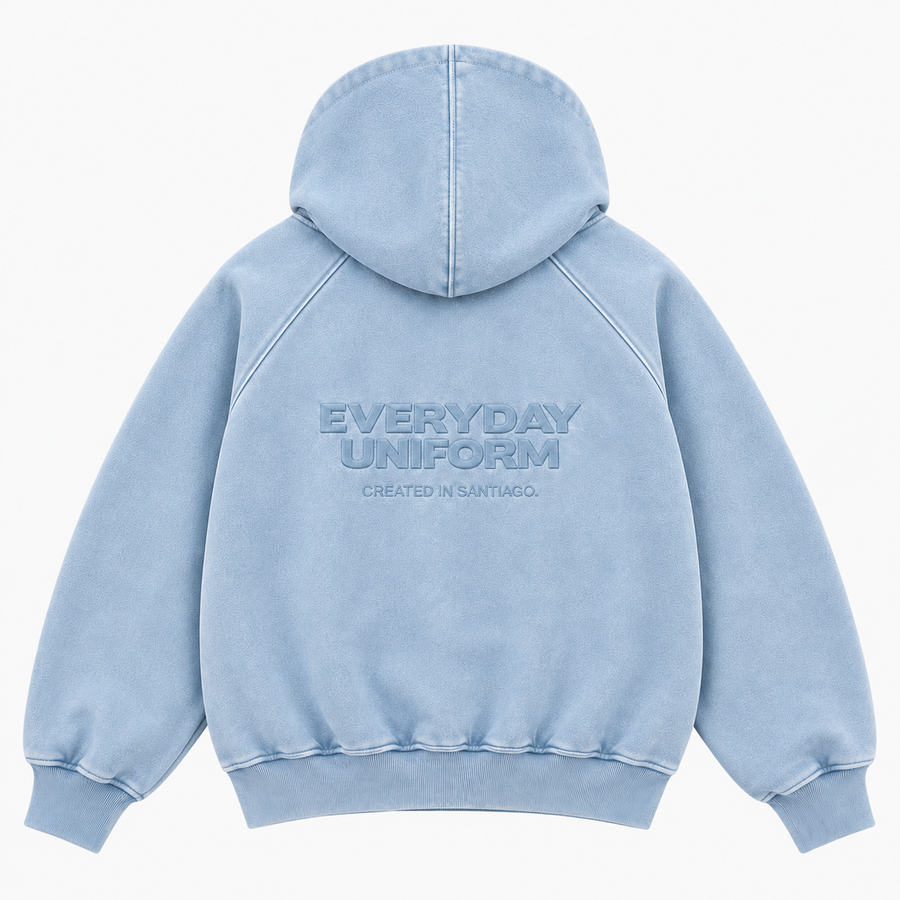 EVERYDAY UNIFORM HOODIE — ICE BLUE