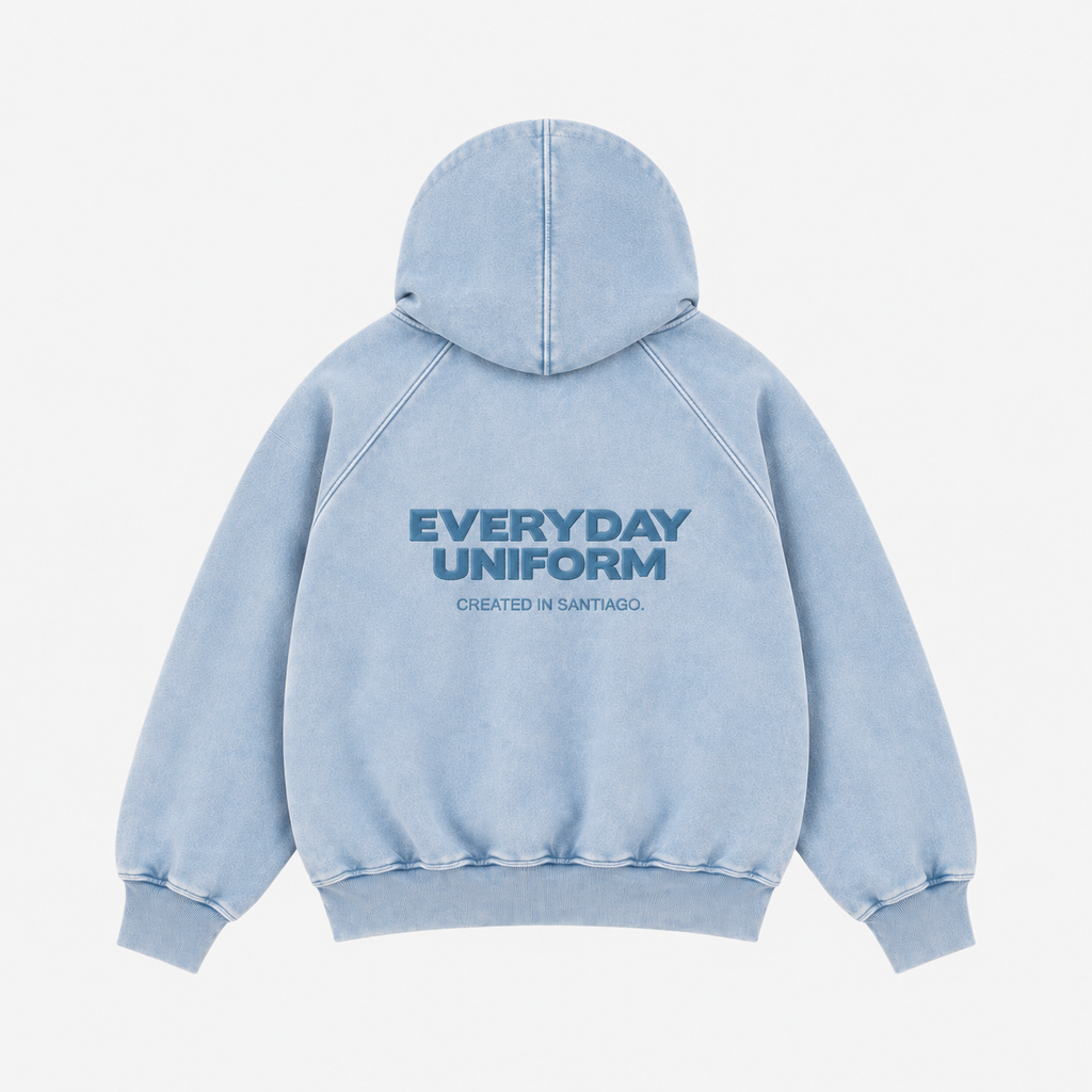EVERYDAY UNIFORM HOODIE — ICE BLUE