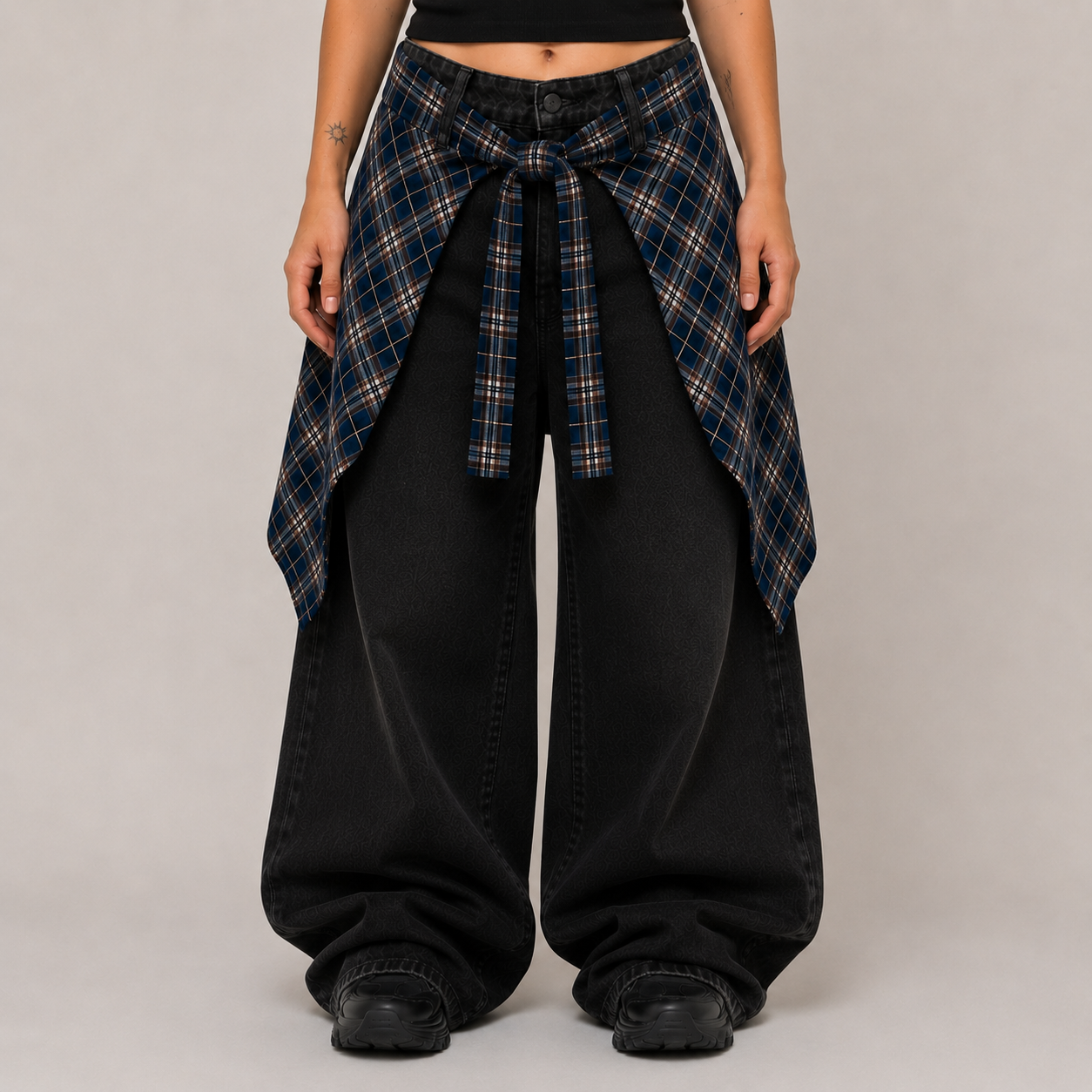 Sobrefalda tartan #1