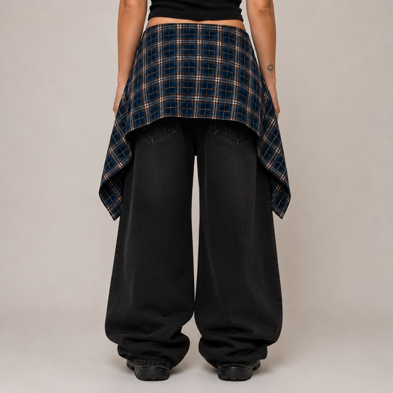 Sobrefalda tartan #1